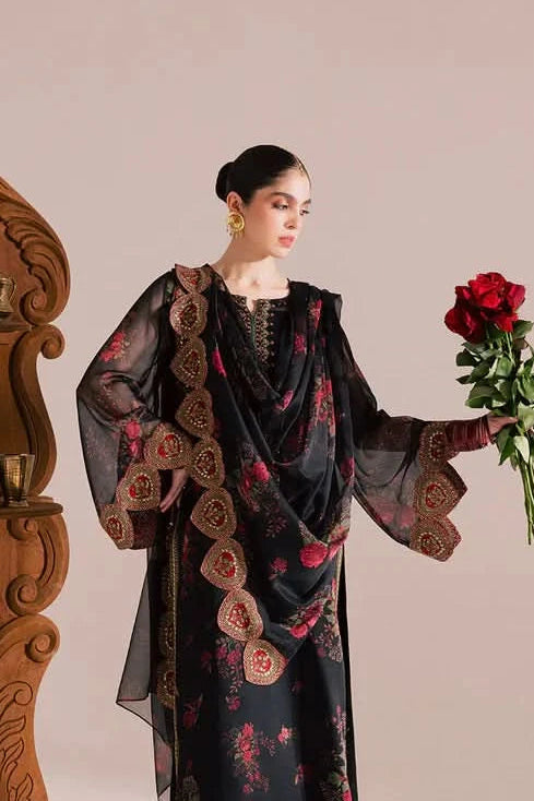 Vanaya Printed Embroidered Lawn 3PC Unstitched Memon Clothes
